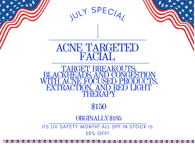 july special acne targeted facial